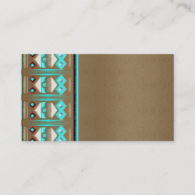Tribal New Mexico Feather Business Cards Visitenkarte (Vorderseite)