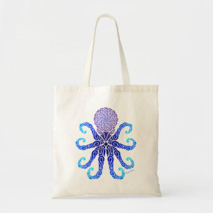 Tribal Octopus Twilight Blues Tragetasche