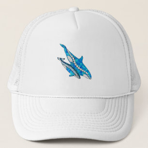 Tribal Orca Whales Truckerkappe