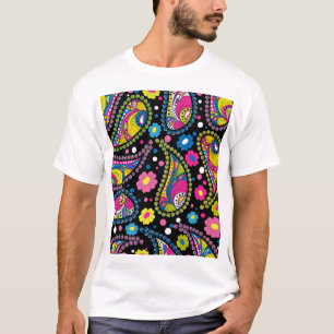 Tribal-Paisley, nahtloses ethnisches Muster. T-Shirt