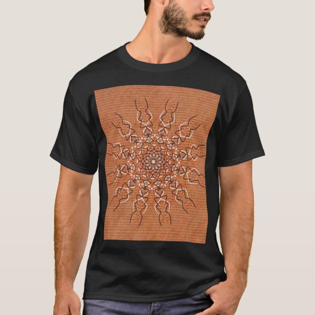 Tribal Pattern Mandala T-Shirt (Vorderseite)