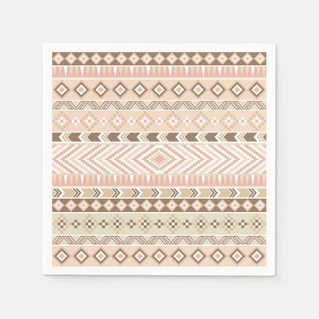 Tribal Pattern Native American Southwest Napkin Serviette (Vorderseite)