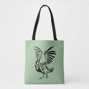 Tribal Pelican Art auf Green