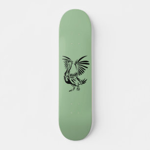 Tribal Pelican Art auf Green Skateboard
