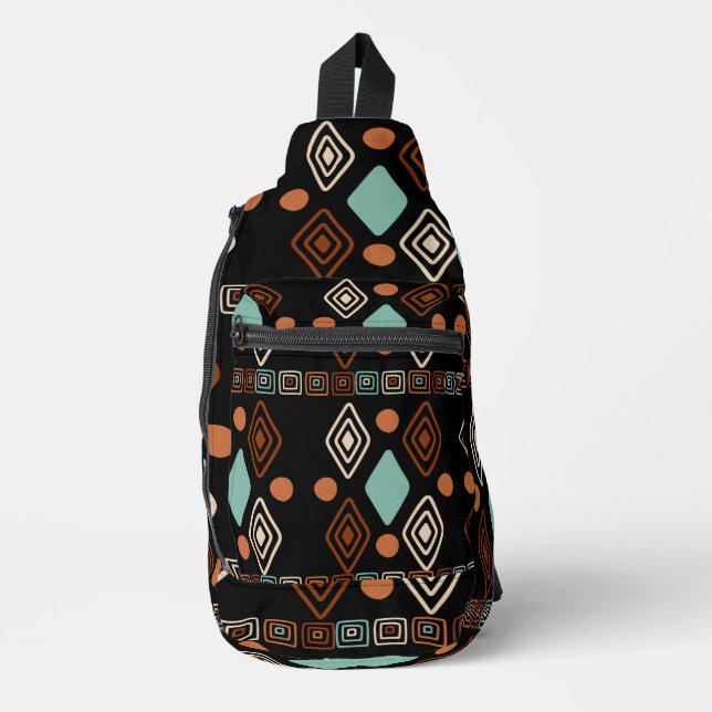 Tribal Printed Sling Bag (Vorderseite)