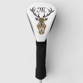 Tribal Red Stag Monogram Golf Headcover