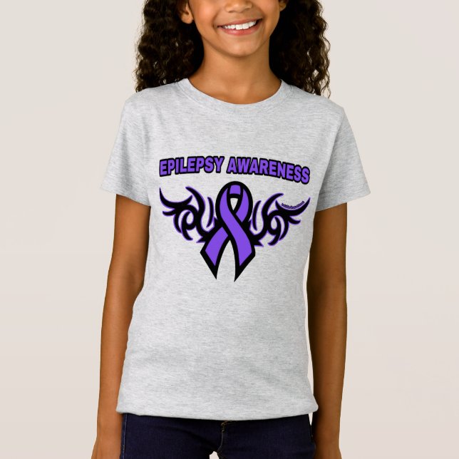Tribal Ribbon...Epilepsie T-Shirt (Vorderseite)