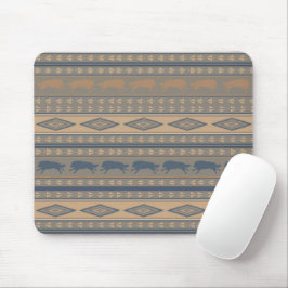 Tribal Running Wolves Muster Mousepad