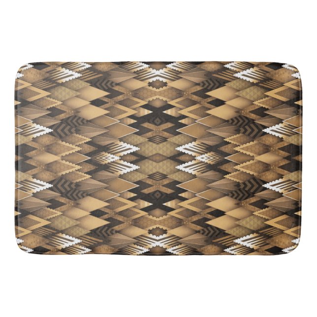 TRIBAL RUSTIC TRIANGULAR PATTERN BADEMATTE (Vorderseite)