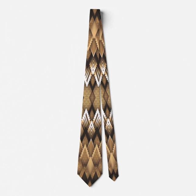 TRIBAL RUSTIC TRIANGULAR PATTERN KRAWATTE (Vorderseite)