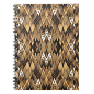 TRIBAL RUSTIC TRIANGULAR PATTERN NOTIZBLOCK