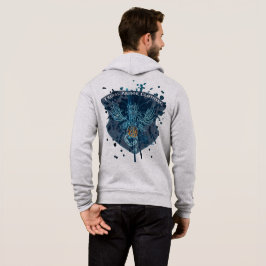Tribal-Rüstung-Drache-Farbfleck-Design-Hoodie Hoodie