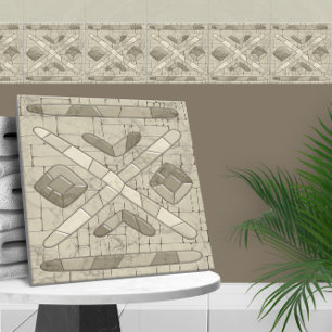 Tribal Sand Mosaik Art Fliese