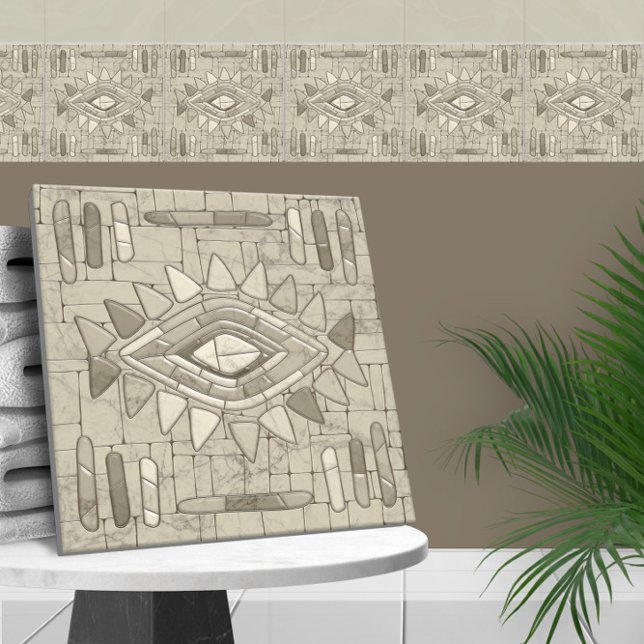 Tribal Sand Mosaik Art Fliese (Von Creator hochgeladen)