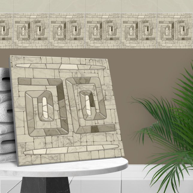 Tribal Sand Mosaik Art Fliese (Von Creator hochgeladen)