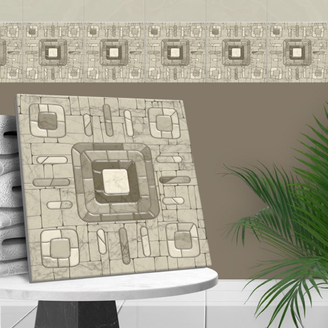 Tribal Sand Mosaik Art Fliese (Von Creator hochgeladen)