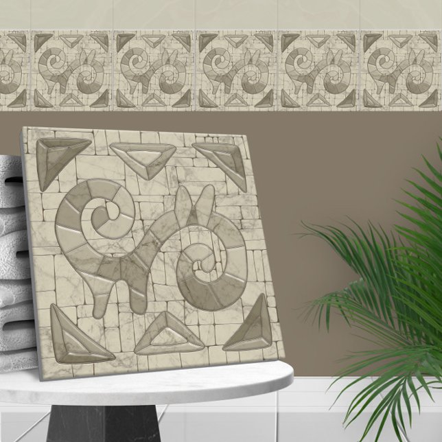 Tribal Sand Mosaik Art Fliese (Von Creator hochgeladen)