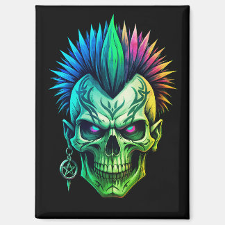 Tribal-Schädel Magnet