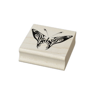 Tribal-Schmetterling-Briefmarke für abstrakte Kuns Gummistempel
