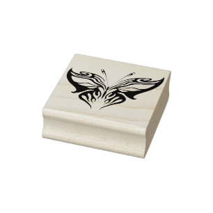 Tribal-Schmetterling-Briefmarke für abstrakte Kuns Gummistempel