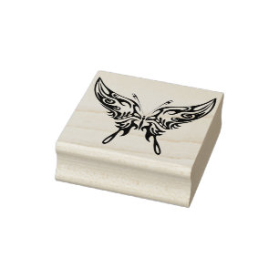 Tribal-Schmetterling-Briefmarke für abstrakte Kuns Gummistempel