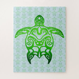 Tribal Sea Turtle Honu Puzzle