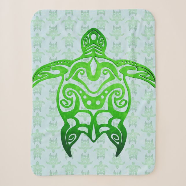 Tribal Sea Turtle Honu Sherpadecke (Vorderseite)