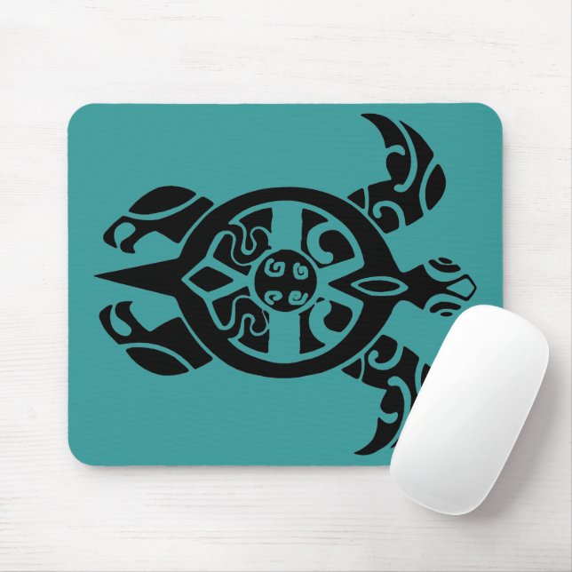 Tribal Sea Turtle Mousepad (Mit Mouse)