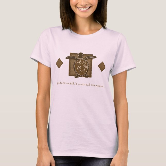 Tribal Sea Turtle T-Shirt (Vorderseite)