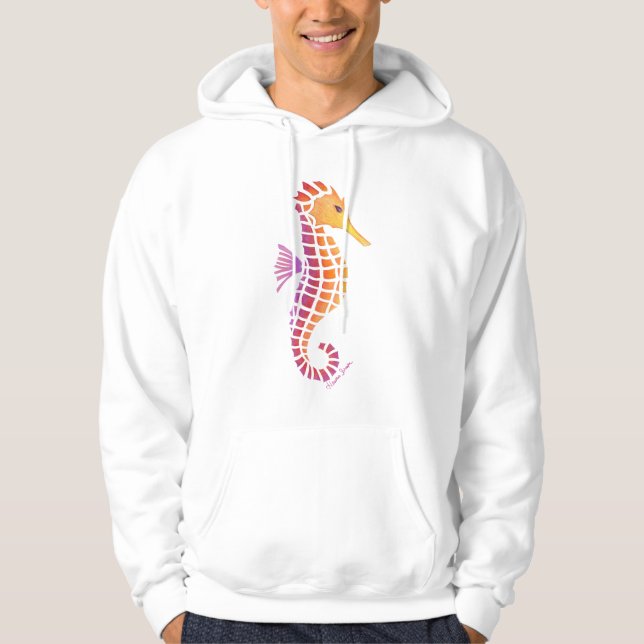 Tribal-Seepferd Hoodie (Vorderseite)