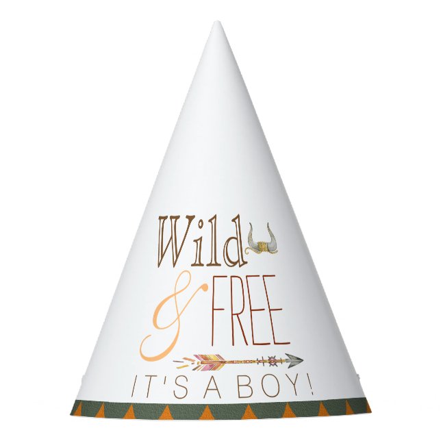 Tribal seine Baby-Dusche Partyhütchen (Vorderseite)