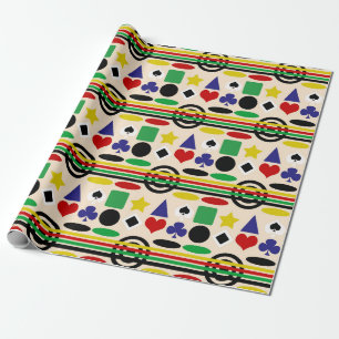 Tribal skandinavisches nordisches Musterdesign Geschenkpapier