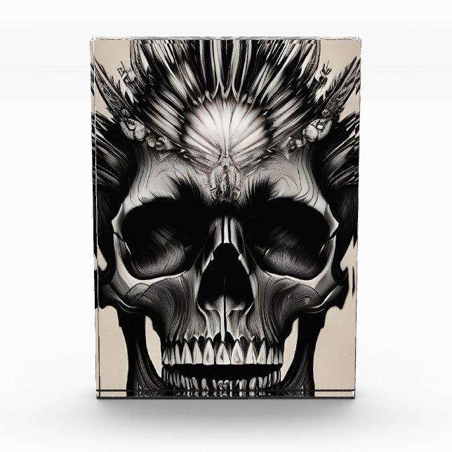 Tribal Skull Fotoblock (Vorderseite)