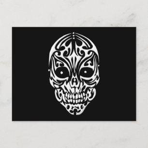 Tribal Skull Postkarte