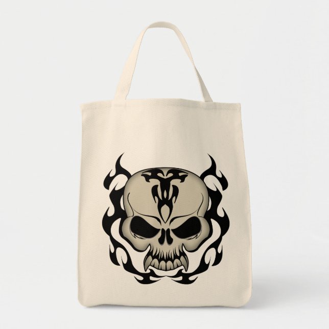 Tribal Skull Tragetasche (Vorne)