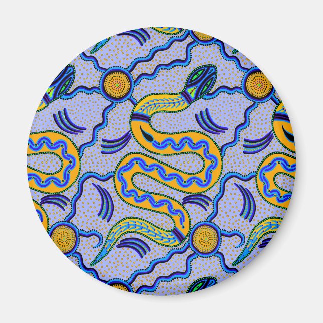 Tribal Snake Magnet (Vorne)