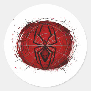 Tribal Spider Runder Aufkleber