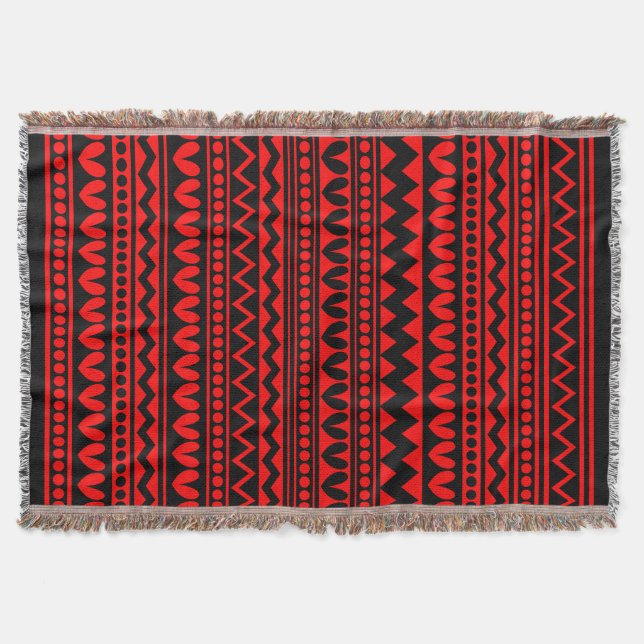 Tribal Style - Black on Red Decke (Vorderseite)