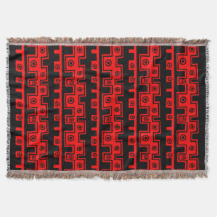 Tribal Style II - Black on Red Decke
