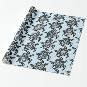 Tribal Style Turtle Thunder_Cove Geschenkpapier