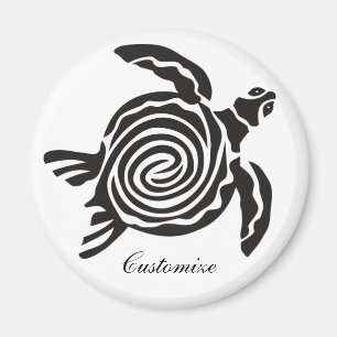 Tribal Style Turtle Thunder_Cove Magnet