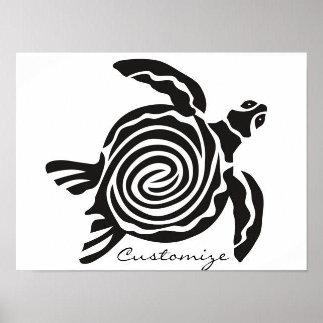 Tribal Style Turtle Thunder_Cove Poster (Vorne)