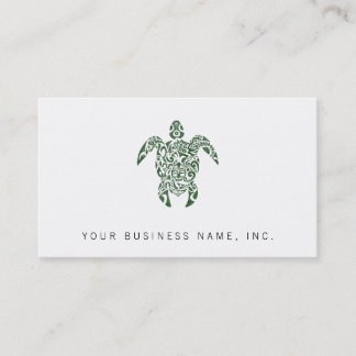Tribal Style Turtle Visitenkarte