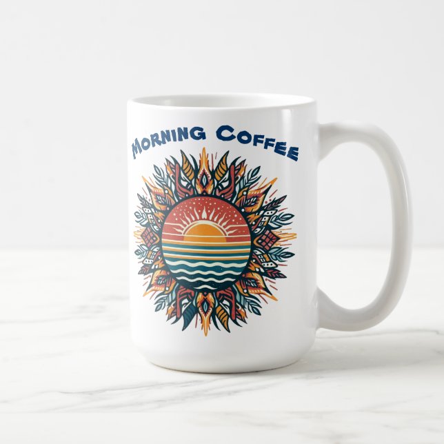 Tribal Summer Sonne Kaffeetasse (Rechts)
