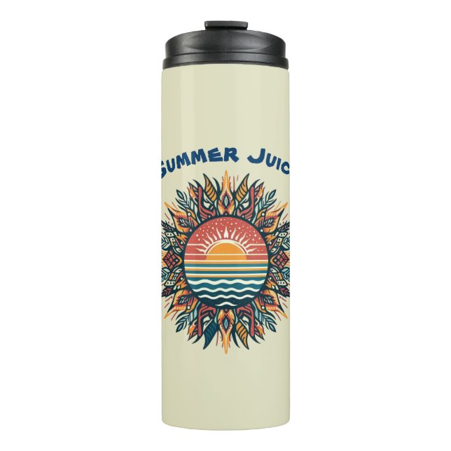 Tribal Summer Sun Thermosbecher (Vorderseite)