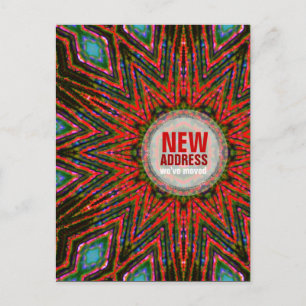 Tribal Sun Moving House Neue Adresse Postkarte