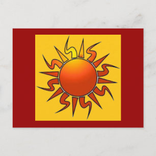 Tribal Sun Postkarte