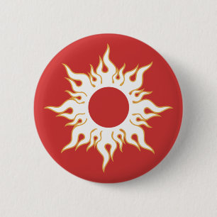 Tribal Sun-Symbol Button