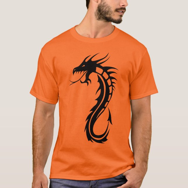 Tribal Tattoo Dragon Form 2004_ T-Shirt (Vorderseite)