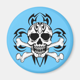 Tribal Tattoo Skull Magnet